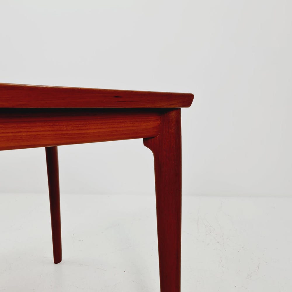 Danish Henning Kjaernulf rectangular teak table with two extension leaves, Denmark 1960s - Image 5