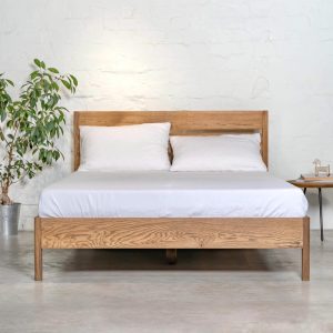 Oak Bed Frame Ulm Wooden Handmade Unique Design Minimalist Oak Bed Wooden Bed Frame Scandinavian Bedroom Loft Handmade Decor Home Decor Gift