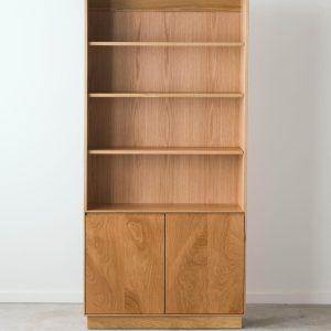 Douglas Tall Bookcase - Solid White Oak - with adjustable shelves