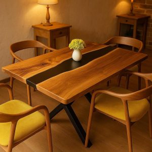 Epoxy TableTop ,Luxury dining Table, sofa, Side center table top Live Edge Walnut Table, Custom Order, Epoxy Resin River Table, Natural Wood