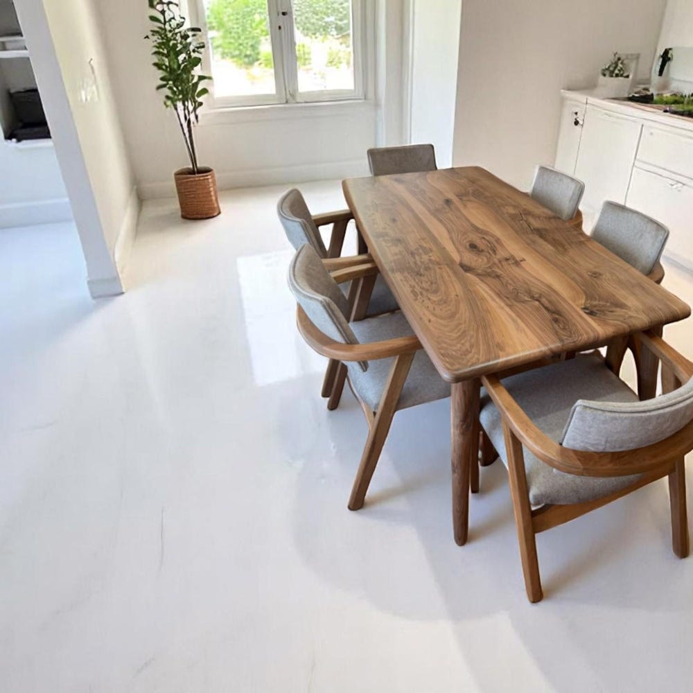 Live Edge Walnut Dining Table, Modern Handcrafted Wood Kitchen & Dining Table, Unique Natural Wood Table for Home - Image 4