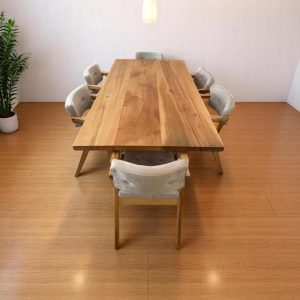 Live Edge Dining Table - Handcrafted Walnut Wood Modern Kitchen & Dining Table, Unique Rustic Wood Table