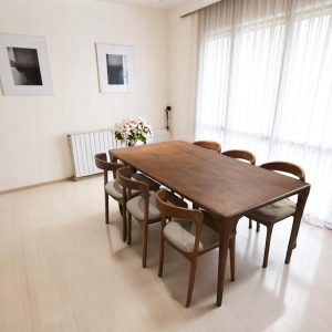 Live Edge Walnut Dining Table, Handcrafted Modern Wood Kitchen Table, Rustic Contemporary Wood Dining Table