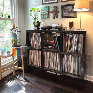 Turntable Stand Vinyl Record Storage Cabinet Record Cabinet Record Shelf How to Store Records Record Storage Ideas Vinyl Lp Storage 6-Pack