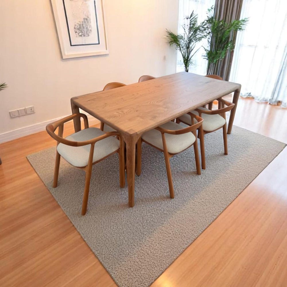 Custom Walnut Dining Table – Handcrafted Modern Wood Kitchen Table, Rustic & Contemporary Design, Unique Solid Wood Furniture - Image 9