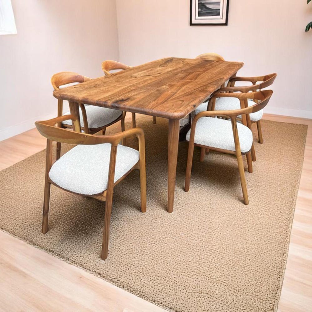 Custom Walnut Dining Table – Handcrafted Modern Wood Kitchen Table, Rustic & Contemporary Design, Unique Solid Wood Furniture - Image 7