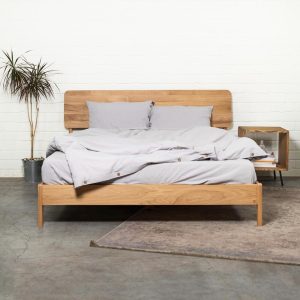 Oak Bed Frame Norwich Handmade Bedroom Decor Home Unique Scandinavian Design Minimalist Oak Wooden Bed Frame Lof Bedroom Decor Bed Frame