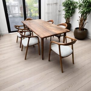 Live Edge Dining Table Handcrafted Walnut Wood Solid Wood Rustic Modern Kitchen Table Unique Design