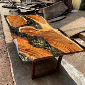 Epoxy TableTop ,Luxury dining Table, sofa, Side center table top Live Edge Walnut Table, Custom Order, Epoxy Resin River Table, Natural Wood