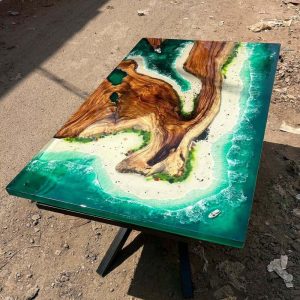 Epoxy TableTop ,Luxury dining Table, sofa, Side center table top Live Edge Walnut Table, Custom Order, Epoxy Resin River Table, Natural Wood