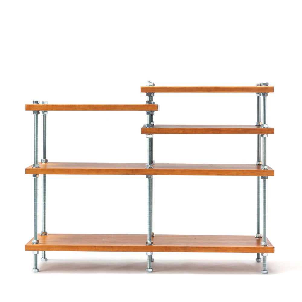 2 in 1 Rack, NEW Turntable Stand, Wood Furniture, Handmade Record Player Stand, Industrial Vinyl Table, Media Hifi TV Unit - Image 4