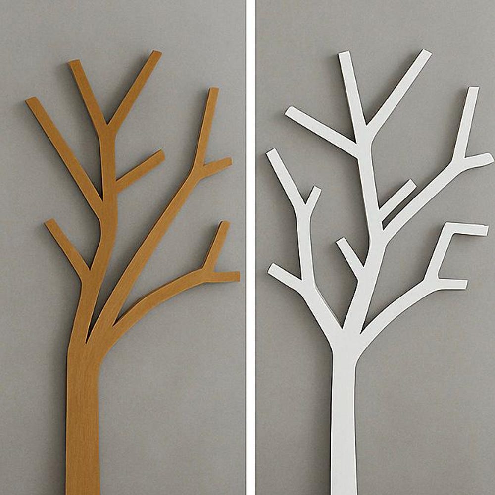 Organic Wavy Wooden Mirror Frame – Handmade Curvy Wall Mirror for Boho & Modern Decor - Image 3