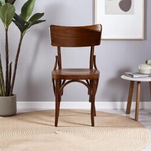 Rustic Wood Kitchen Chairs Handmade Cozy Cottage Dining Seats with Back Support & Unique Timber Furniture