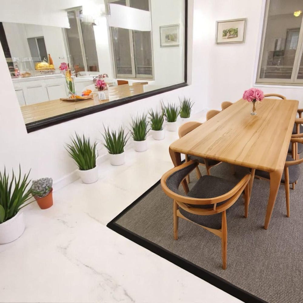 Custom Walnut Dining Table - Handcrafted Solid Wood Kitchen Table, Modern Rustic & Contemporary Design, Unique Wood Furniture - Image 6