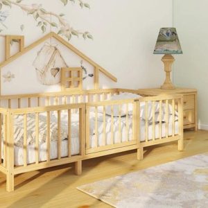 Montessori floor bed - Toddler bed - Montessori furniture - Kids Furniture -Kids furniture Toddler Floor Bed -  - Wooden Toddler Bed