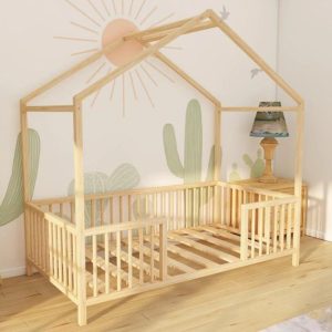 Montessori floor bed - Toddler bed - Montessori furniture - Kids Furniture -Kids furniture Toddler Floor Bed -  - Wooden Toddler Bed