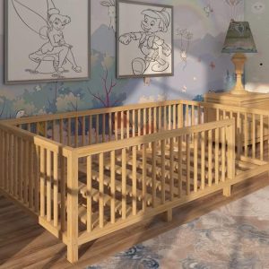 Montessori floor bed - Toddler bed - Montessori furniture - Kids Furniture -Kids furniture Toddler Floor Bed -  - Wooden Toddler Bed