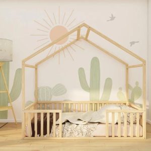 Montessori floor bed - Toddler bed - Montessori furniture - Kids Furniture -Kids furniture Toddler Floor Bed -  - Wooden Toddler Bed