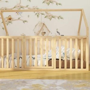 Montessori floor bed - Toddler bed - Montessori furniture - Kids Furniture -Kids furniture Toddler Floor Bed -  - Wooden Toddler Bed