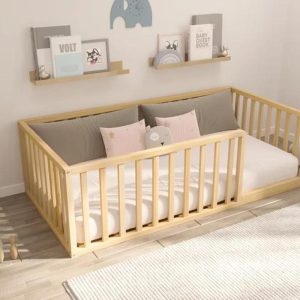 Montessori floor bed - Toddler bed - Montessori furniture - Kids Furniture -Kids furniture Toddler Floor Bed -  - Wooden Toddler Bed