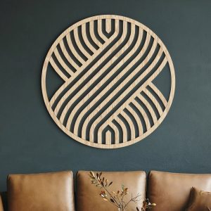 Round Wall Art | Wooden wall art | Geometric decor | Modern Wood Wall Art | Minimalist wall art | Boho wall art | Wood wall panels