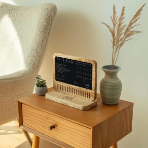 10" Handcrafted Wooden Smart Weather Station – Real-Time Weather and Elegant Design