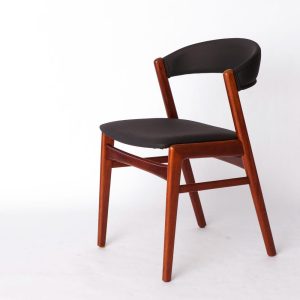 Vintage DUX ‘Ribbon Back’ Dining Chair | 1960s Swedish Design | Teak & Skai Upholstery | Mid-Century Modern