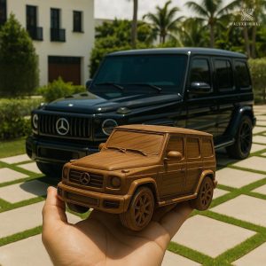 Handcrafted Wood Car Model – Custom Classic Car Sculpture, Vintage Car Gift for Dad, Husband, or Car Enthusiast