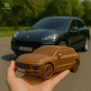 Personalized Wooden Car – Muscle Car Model for Men, Unique Handmade Auto Decor for Garage, Office or Display