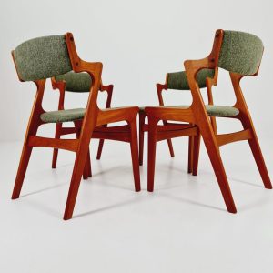 Mid Century Danish solid teak dining chairs by Nova, 1960s