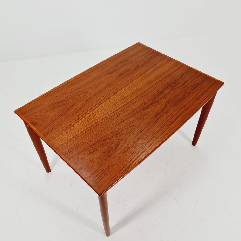 Danish Henning Kjaernulf rectangular teak table with two extension leaves, Denmark 1960s - Image 11